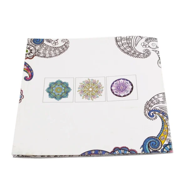 12 Pages Mandalas Flower Coloring Painting Drawing Art Book Children & Adult
