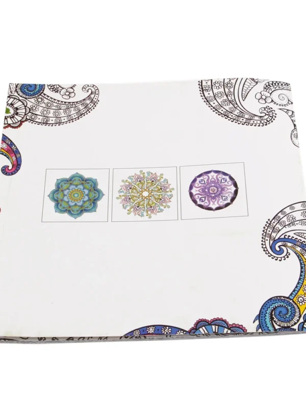 12 Pages Mandalas Flower Coloring Painting Drawing Art Book Children & Adult