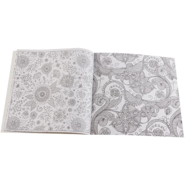 kf-HTB1QqSHa2vsK1Rjy0Fiq6zwtXXav 12 Pages Mandalas Flower Coloring Painting Drawing Art Book Children & Adult