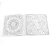 12 Pages Mandalas Flower Coloring Painting Drawing Art Book Children & Adult