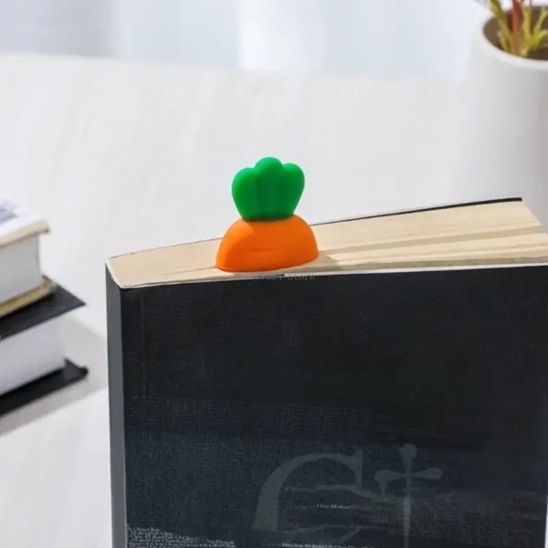 Carrot Page Marker Decorative Silicone Bookmarks