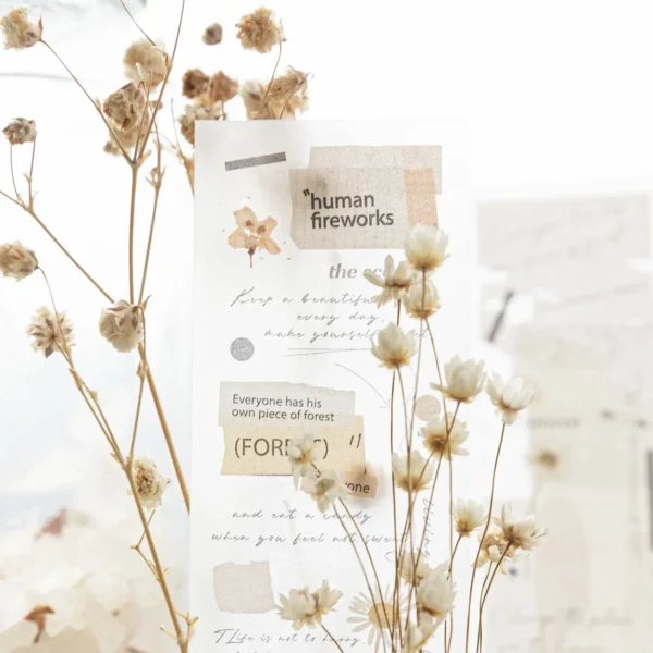 30 Pcs Flower Digital Bill Sticker Book