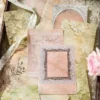 30 Sheets Classical Art Flower Lace Handpiece Collage Book