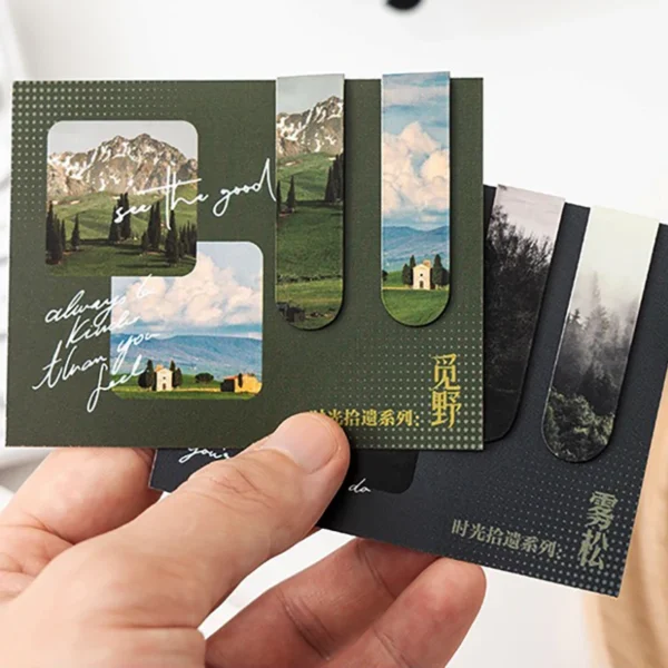 2pcs/set Creative Magnetic Bookmarks
