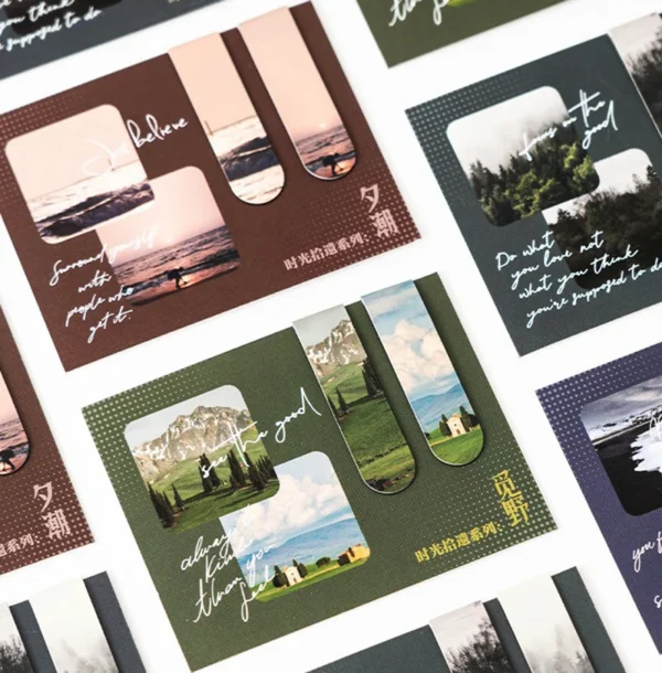 2pcs/set Creative Magnetic Bookmarks